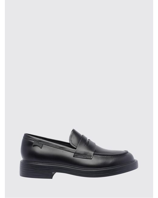 Camper Gray Dean Leather Loafers for men