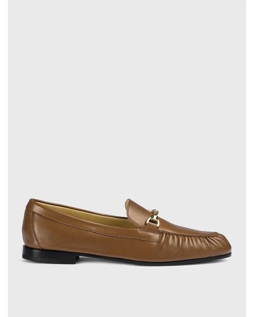 Doucal's Brown Nappa Leather Loafers With Bit