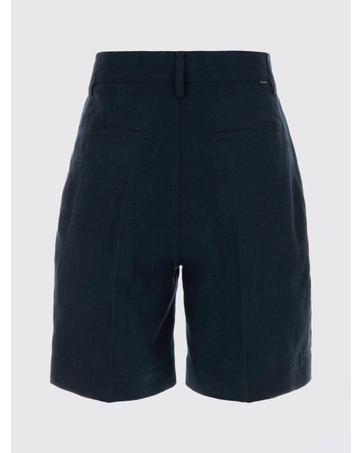 Woolrich Blue Linen Blend Shorts
