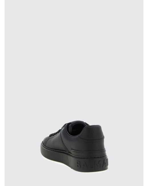 Balmain Black B-Court Leather Sneakers for men