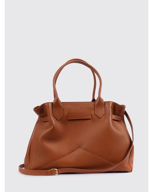 Ballantyne Brown Kate Grained Calf Leather Shoulder Bag