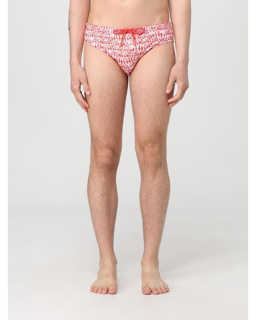 Emporio Armani Pink Swimsuit for men
