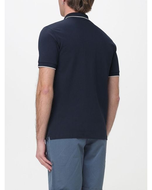 Sun 68 Blue Cotton Polo Shirt for men