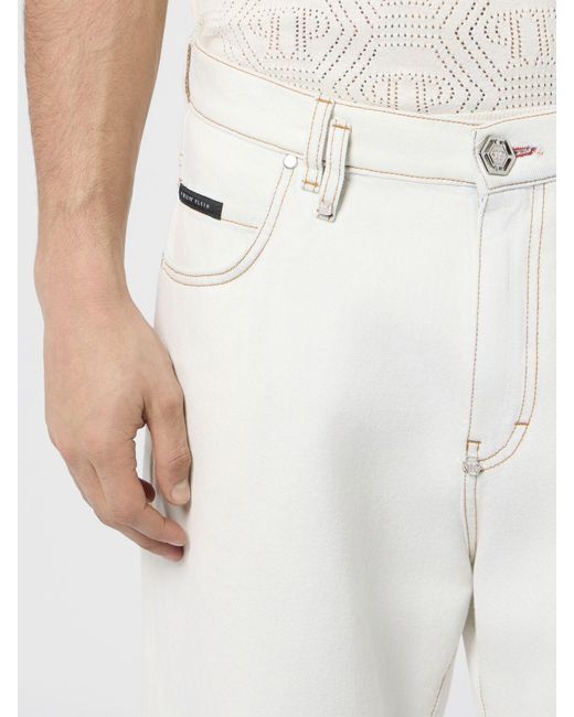 Philipp Plein White Jeans for men