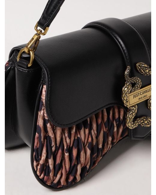Borsa A Spalla Animalier di Just Cavalli in Black