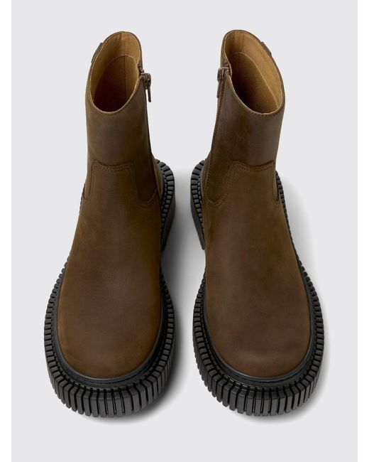 Camper Brown Pix Berlin Leather Ankle Boot By