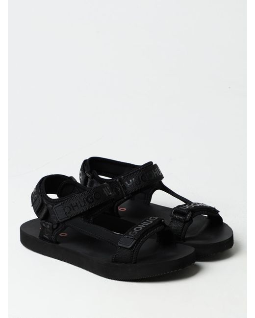 HUGO Black Sandals for men