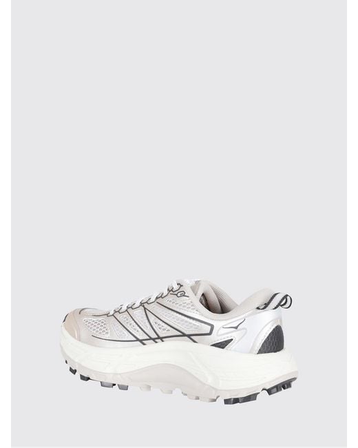 Hoka One One White Mafate Speed 2 Ts Technical Mesh Sneakers With Vibram Sole