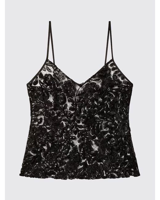 Golden Goose Deluxe Brand Black Embroidered Top