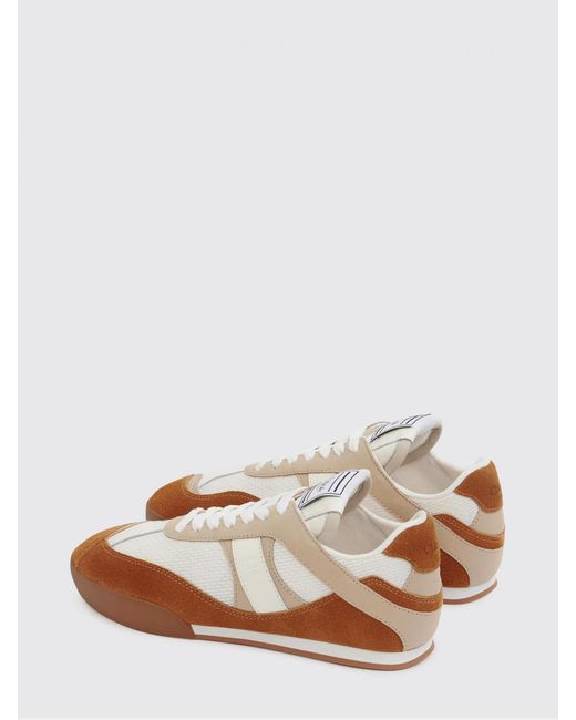 Chloé White ChloÉ Kick Leather And Mesh Sneakers