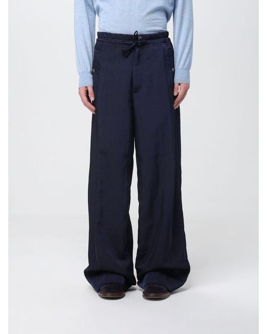 Dries Van Noten Blue Trousers for men