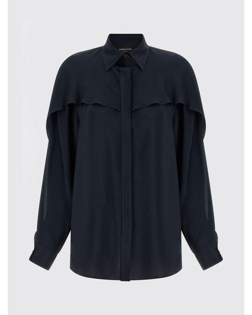 Fabiana Filippi Blue Silk Blend Shirt