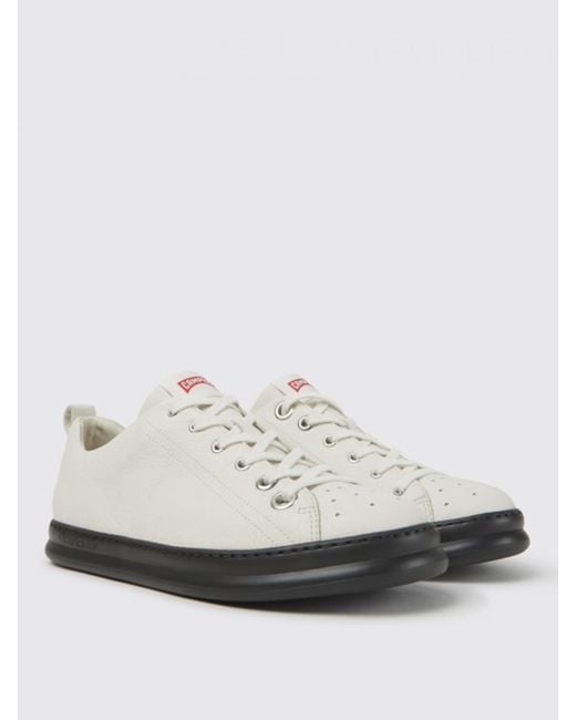 Camper White Twins Sneakers In Calfskin for men