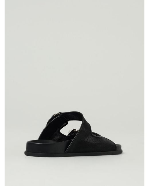 Jimmy Choo Black Flache Sandalen Damen