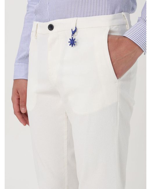 Manuel Ritz White Trousers for men