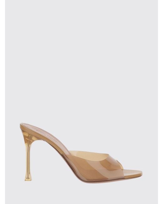 AMINA MUADDI Natural Alexa Pvc Mules