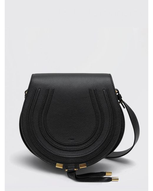 Chloé Black ChloÉ Grained Leather Marcie Bag