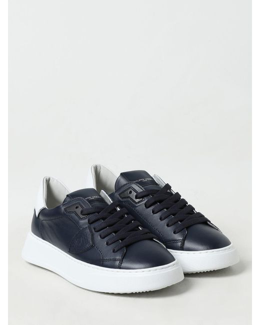 Philippe Model Blue Trainers for men
