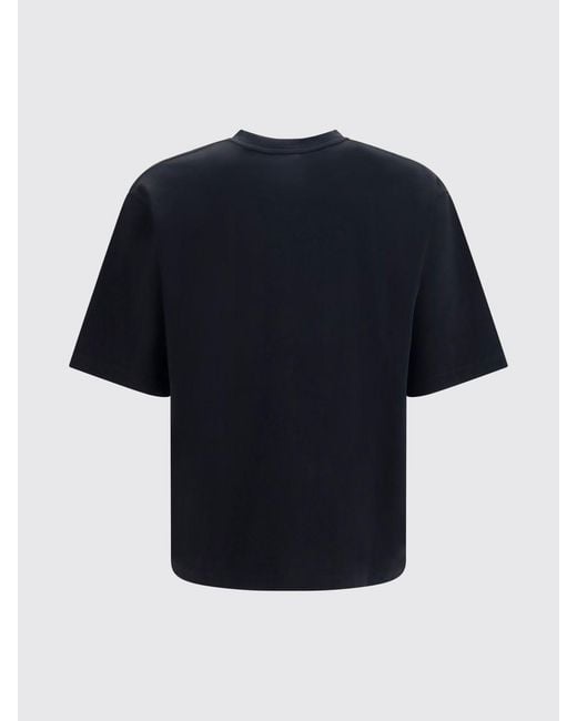 DSquared² Black Contrast Logo Cotton T-Shirt for men