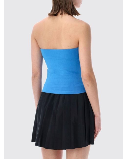 Nike Blue Slim-Fit Bandeau Top