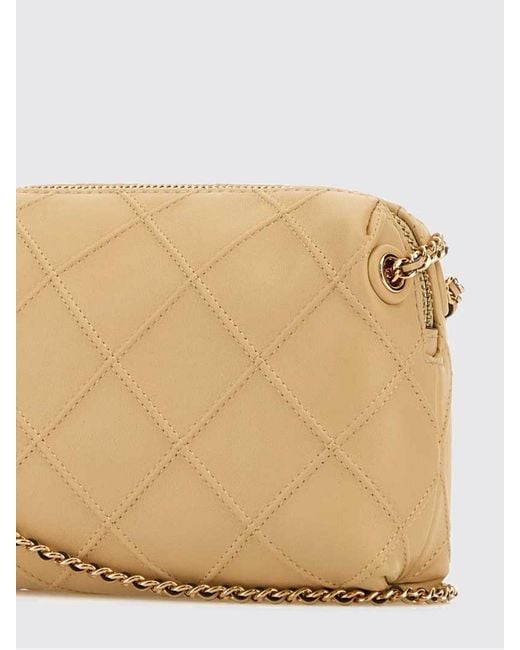 Tory Burch Natural Fleming Matelassé Leather Bag