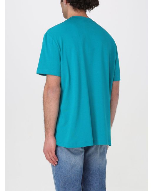 T-shirt in cotone con logo di Calvin Klein in Blue da Uomo