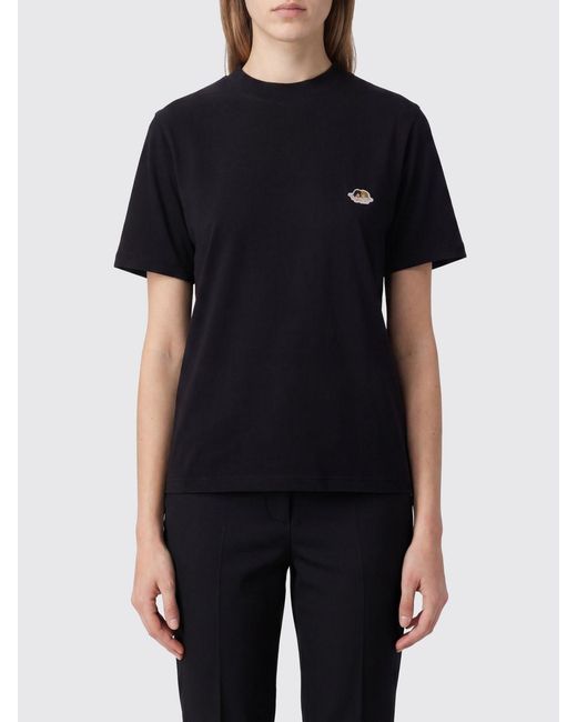 Fiorucci Black Cotton T-Shirts With Logo