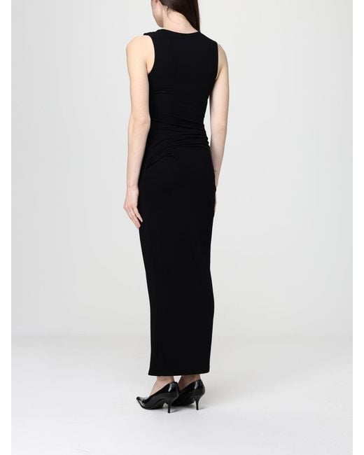 Entire studios Black Jersey Midi Dress