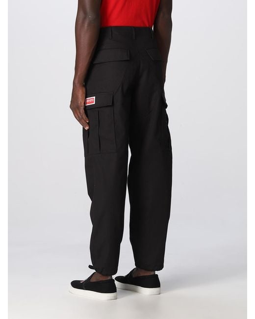 KENZO Black Trousers for men