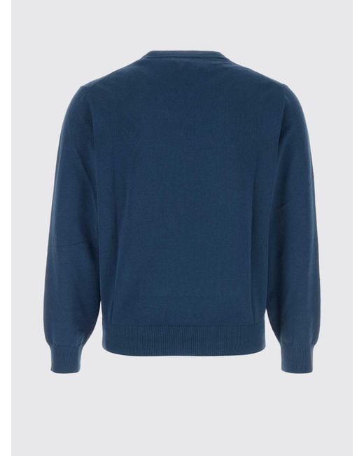 Canali Blue Basic Cotton Knit for men