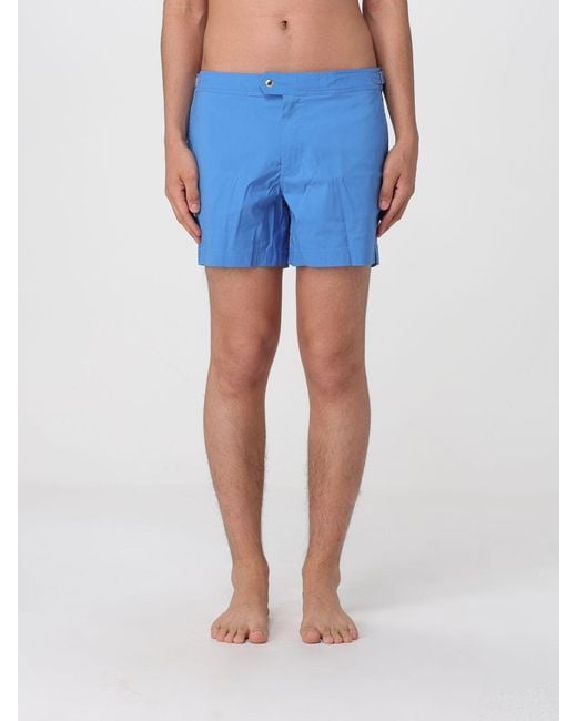 Tom Ford Blue Polyester Swimsuit for men