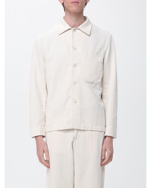 Barena White Cotton And Linen Jacket for men