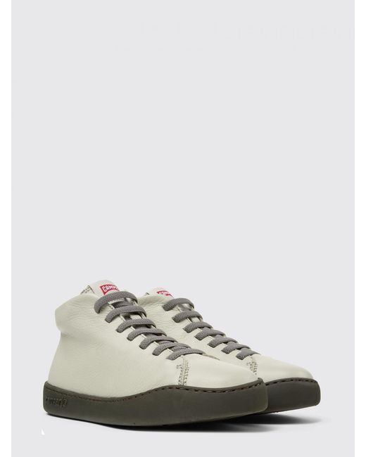Camper White Peu Touring Leather Sneakers