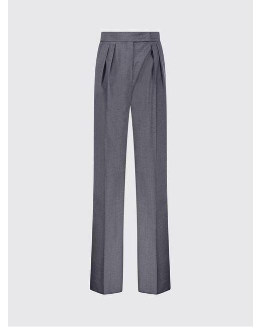 Max Mara Black Virgin Wool Formal Trousers