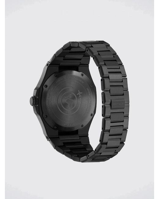 D1 Milano Black Gmt Limited Edition Stainless Steel Watch for men