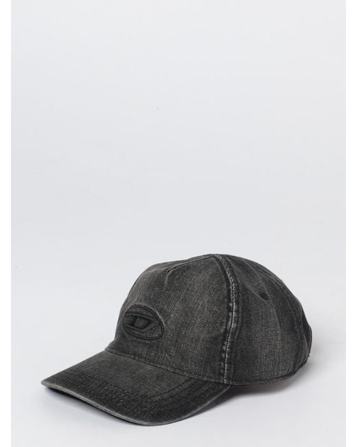DIESEL Black C-Enic Used Denim Hat for men
