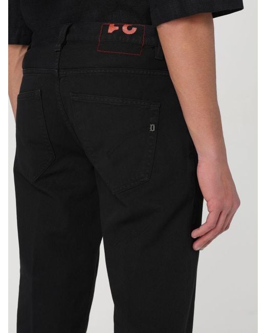 Dondup Black Trousers for men