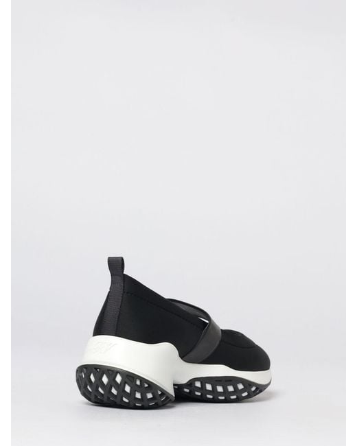 Roger Vivier White Viv' Run Neoprene Sneakers With Jewel Buckle