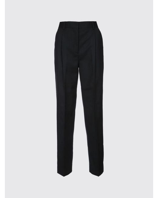 Totême Black Wool Blend Tailored Trousers