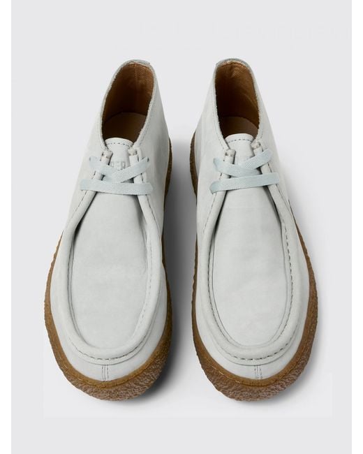 Camper White Peu Terreno Suede Chukka Boots