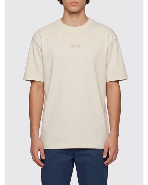 Boss Natural Basic Cotton T-Shirt for men