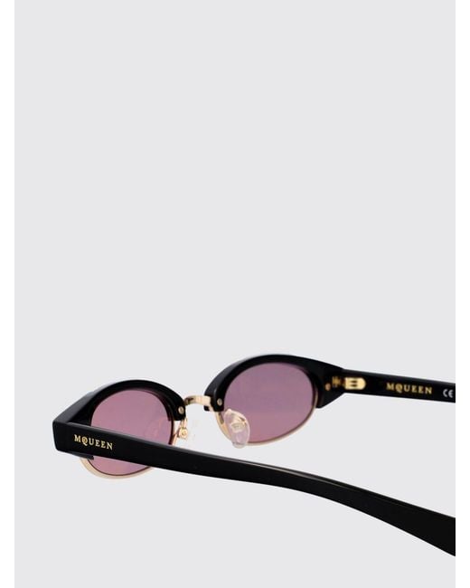 McQueen White Am0534S Acetate Sunglasses for men