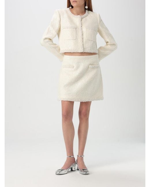 Self-Portrait Natural Skirt