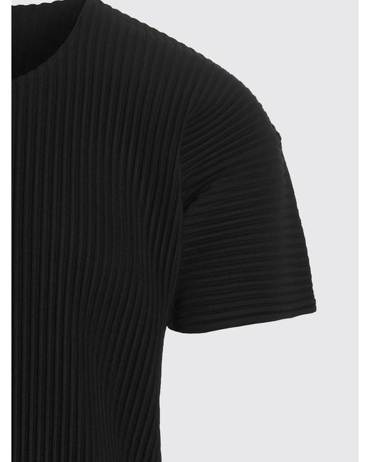 Homme Plissé Issey Miyake Black T-Shirt for men