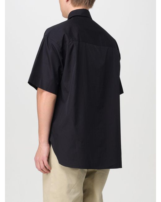 Camicia in cotone di Studio Nicholson in Black da Uomo