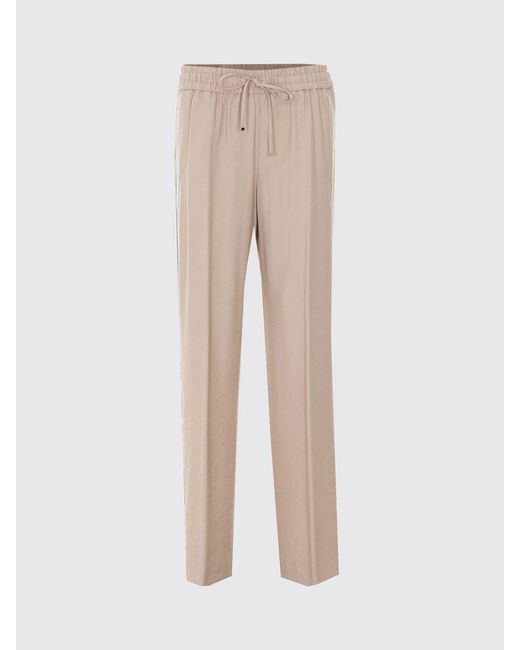 Dondup Natural Straight Viscose Blend Trousers