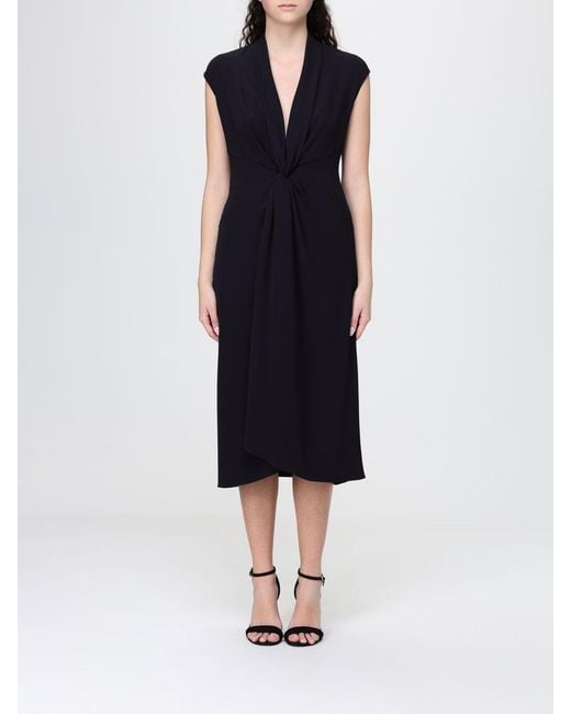 Hanita Blue Draped Dress