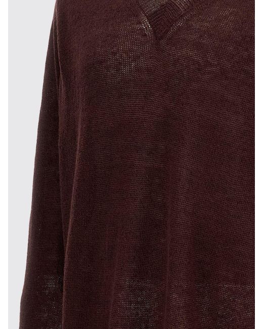 Our Legacy Brown Linen And Cotton Blend Pullover for men