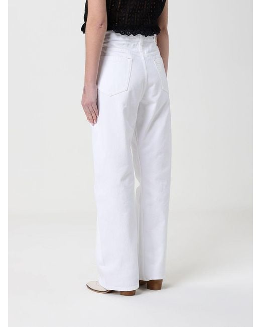 Jeans De 5 Bolsillos Alberta Ferretti de color White