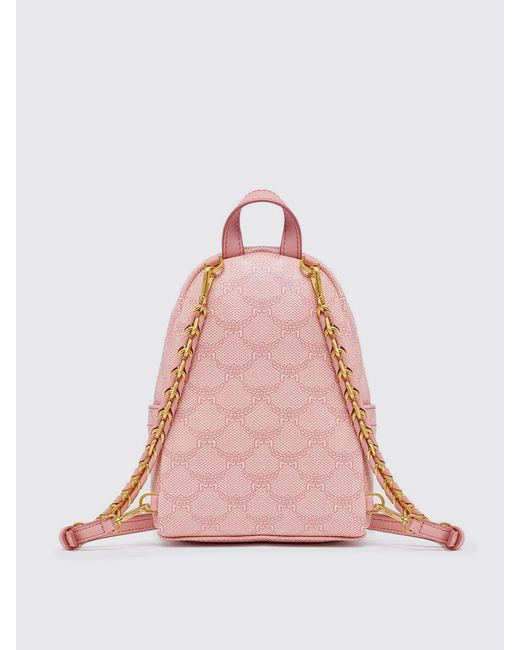 MCM Pink Mini Backpack Visetos Monogram